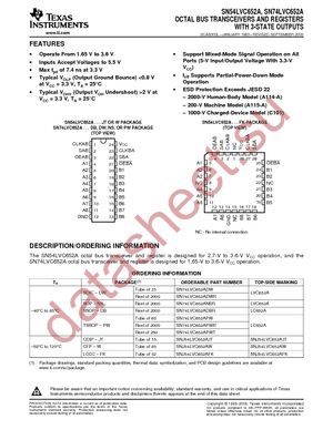 SN74LVC652APWTG4 datasheet  